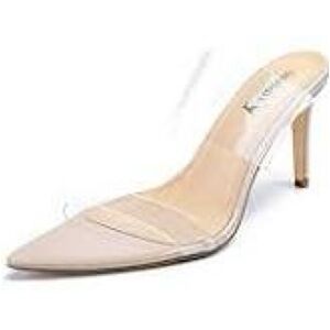 New clear mules sandals, sz 8.5